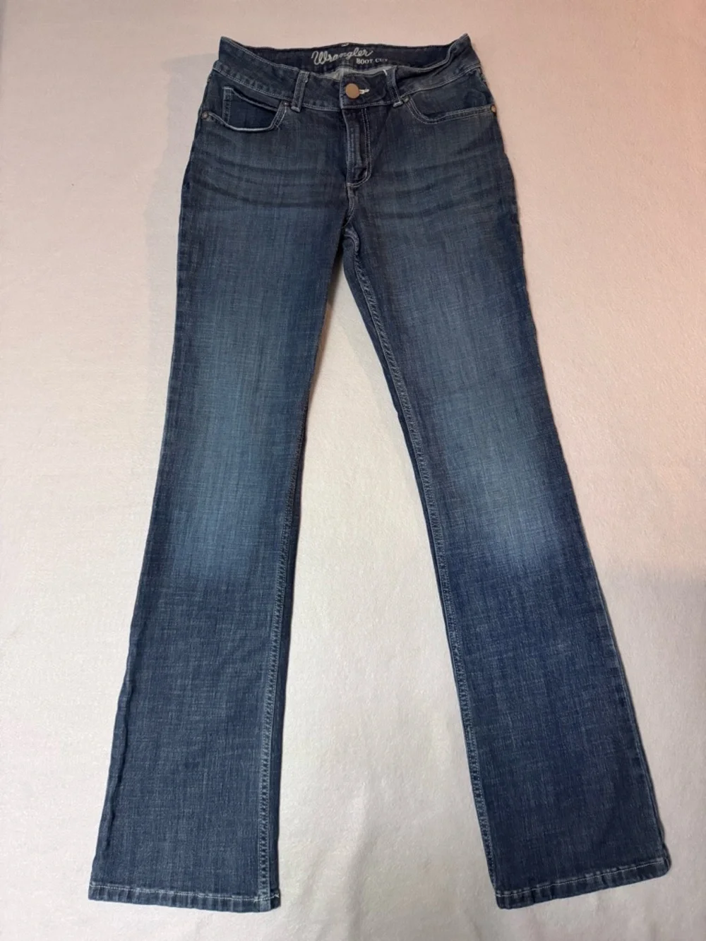 Wrangler Women's Dark Blue Straight Leg Jeans